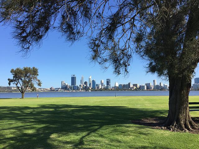 Perth city view from South Perth